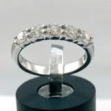 18k White Gold 5-Stone Diamond Ring 0.50ct.