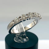 18k White Gold 5-Stone Diamond Ring 0.50ct.