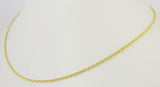 Yellow Gold Cable Chain Necklace (Also offered in Rose Gold)